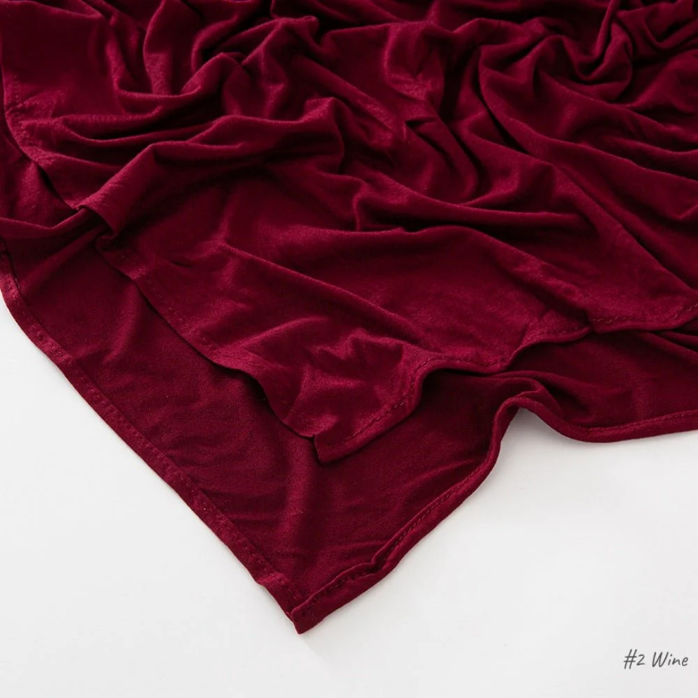 High Quality Right Angle Curled Modal Mercerized Cotton Breathable Hijab(MH068) - Image 4