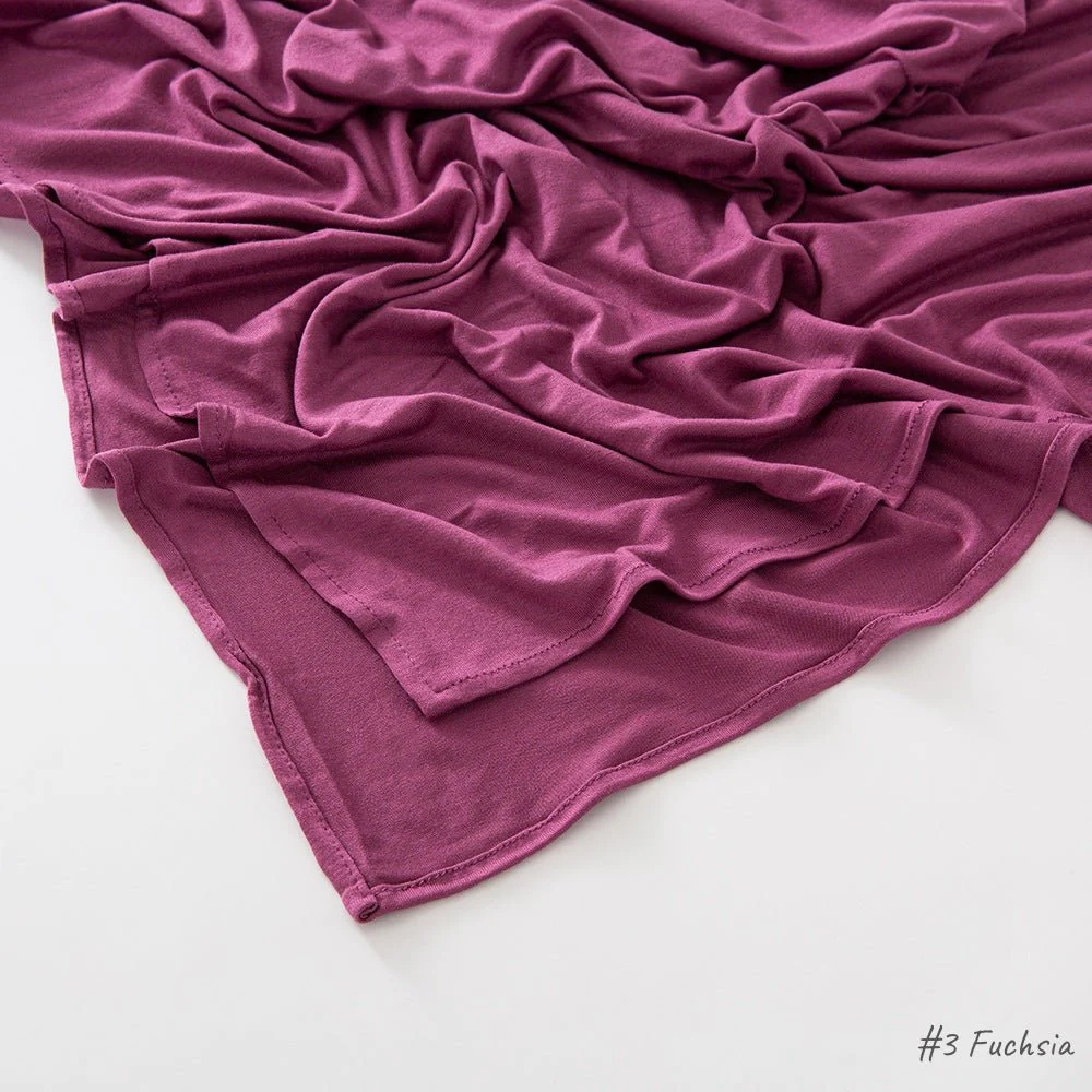 High Quality Right Angle Curled Modal Mercerized Cotton Breathable Hijab(MH068) - Image 5