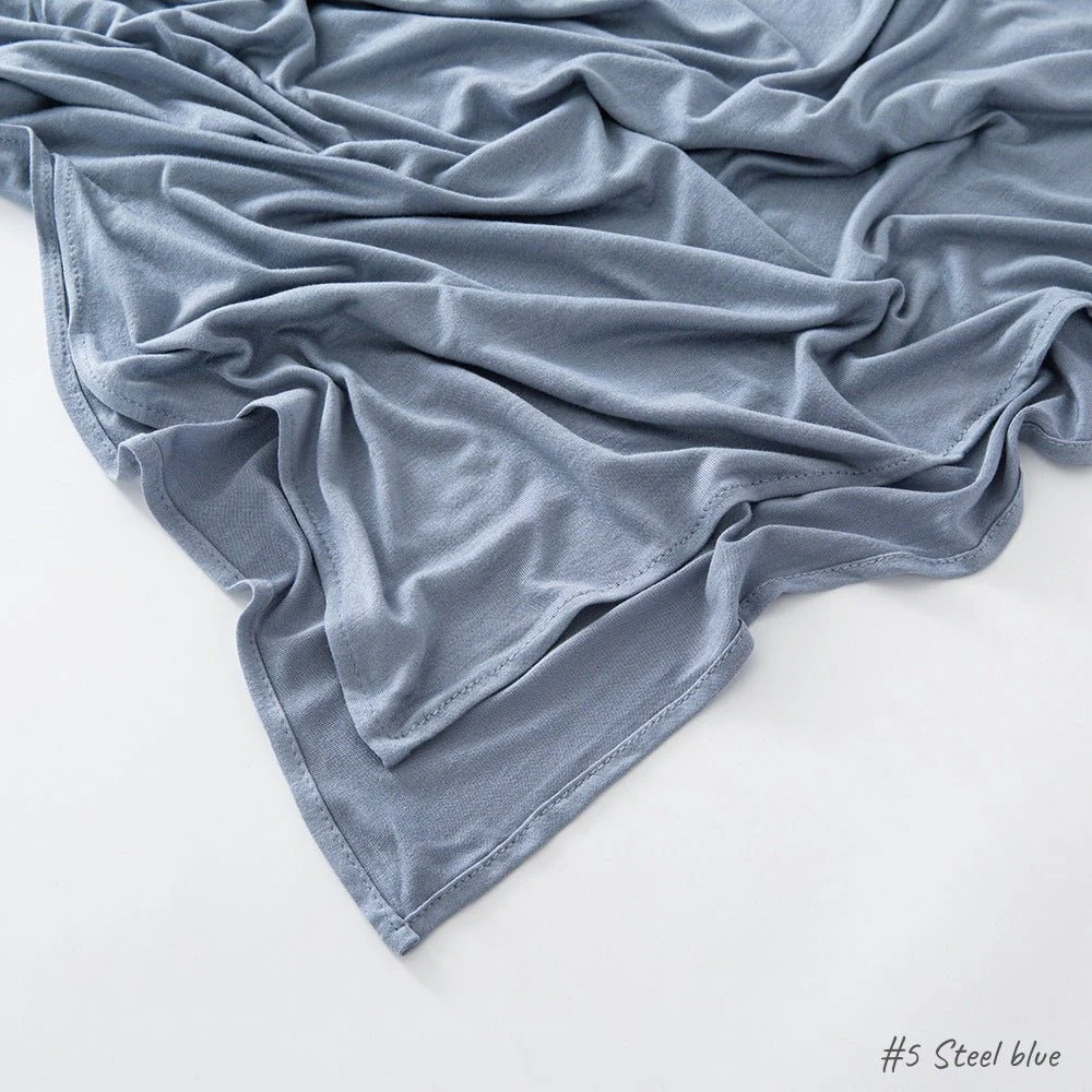 High Quality Right Angle Curled Modal Mercerized Cotton Breathable Hijab(MH068) - Image 7