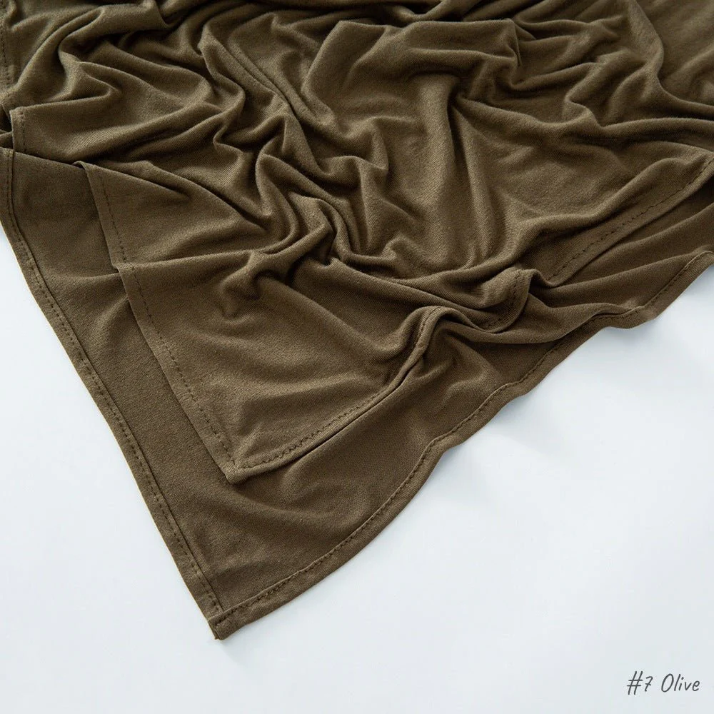 High Quality Right Angle Curled Modal Mercerized Cotton Breathable Hijab(MH068) - Image 9