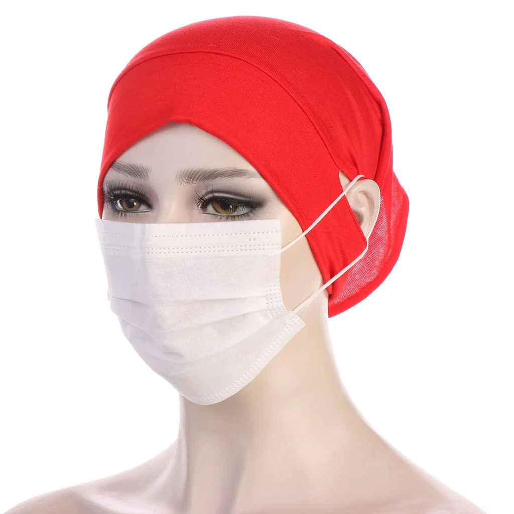 MH075 Flat Brim With Pierced Ears - Pullover Hat - Image 11