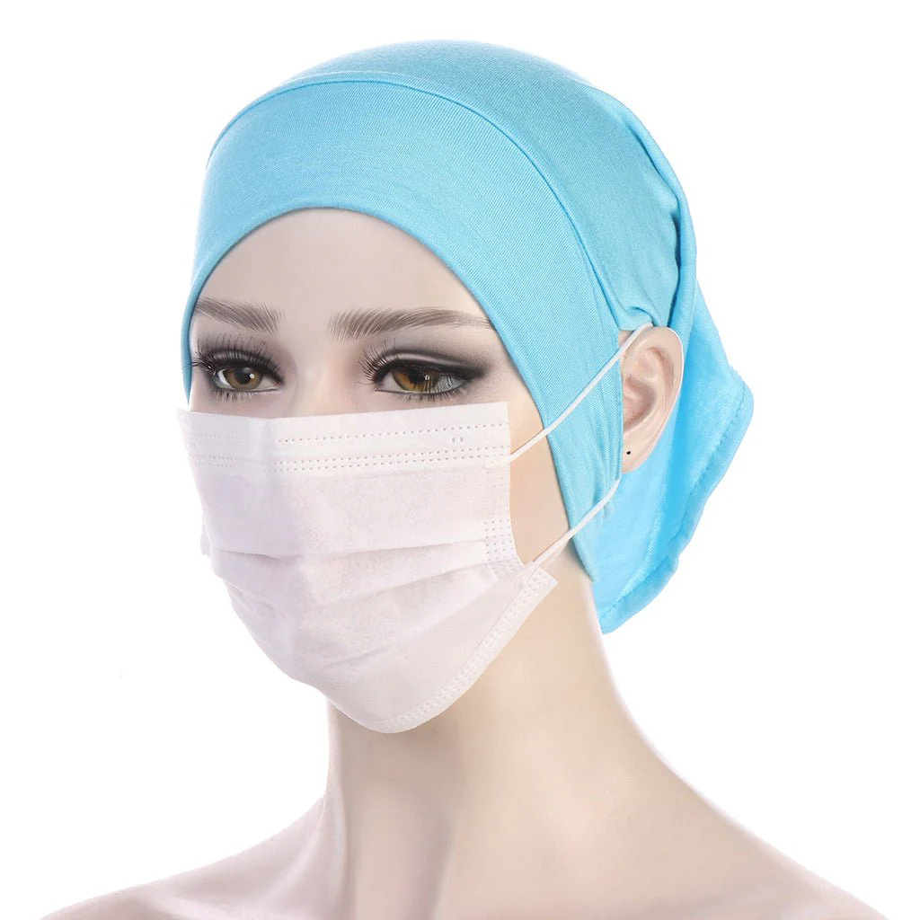 MH075 Flat Brim With Pierced Ears - Pullover Hat - Image 13
