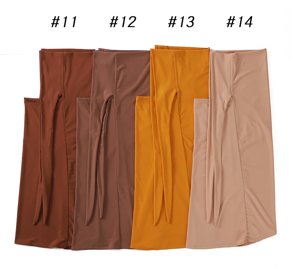 MH081 Dual Purpose Veil Bottom Hat Hijab - Image 31