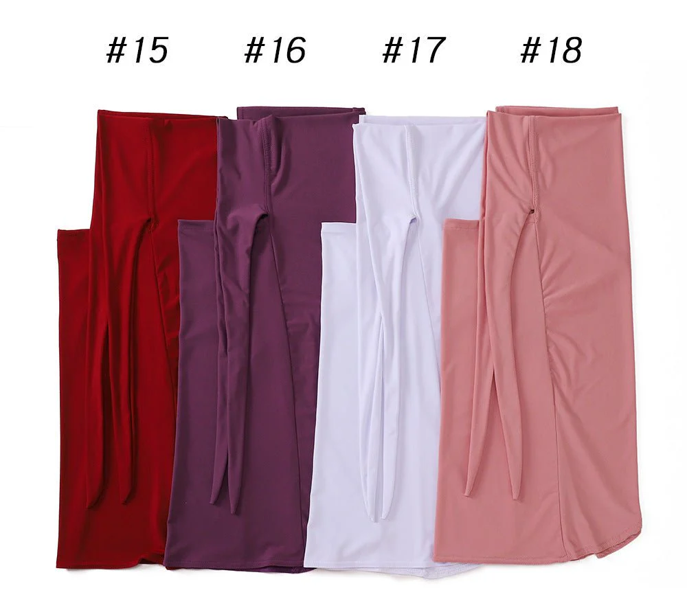 MH081 Dual Purpose Veil Bottom Hat Hijab - Image 32