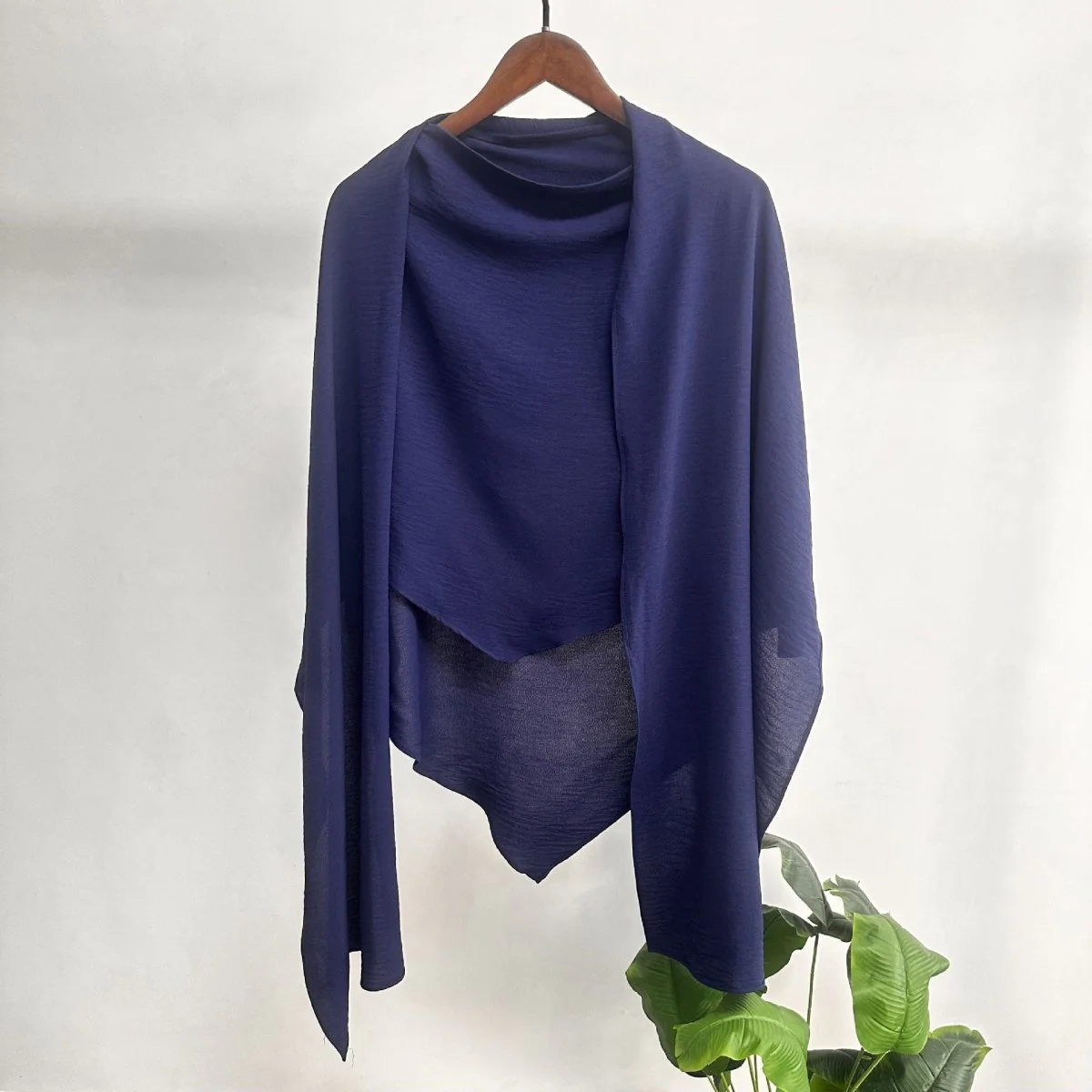 Fashion Single Layer Hijab Shawl With Scarf (MH082) - Image 10