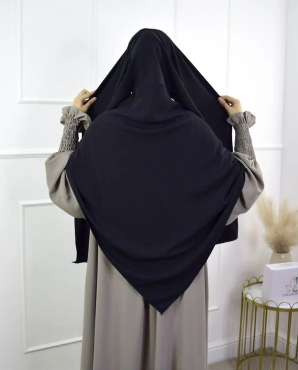 Fashion Single Layer Hijab Shawl With Scarf (MH082) - Image 15