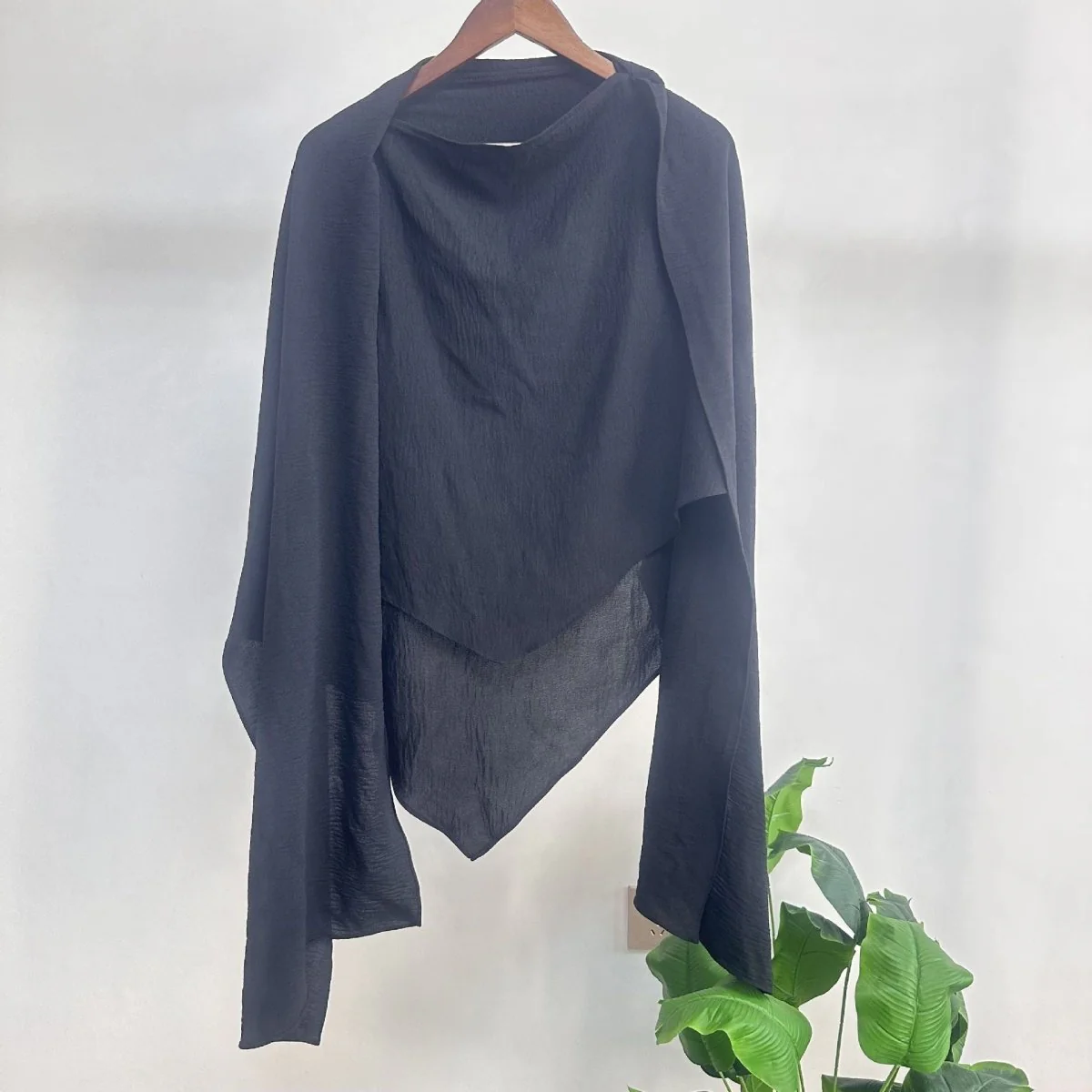 Fashion Single Layer Hijab Shawl With Scarf (MH082) - Image 4