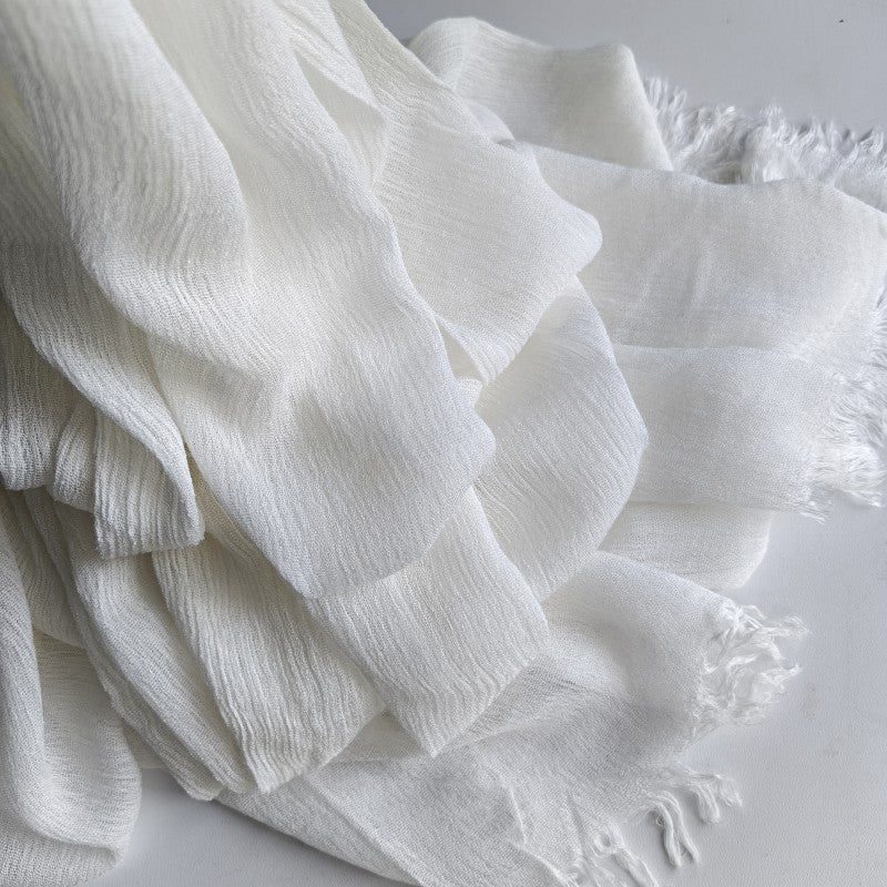 Cotton Tassel Hijab | Crepe Tassel Hijab (MH086) - Image 31