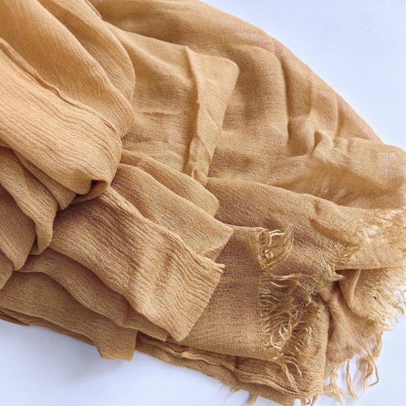 Cotton Tassel Hijab | Crepe Tassel Hijab (MH086) - Image 36