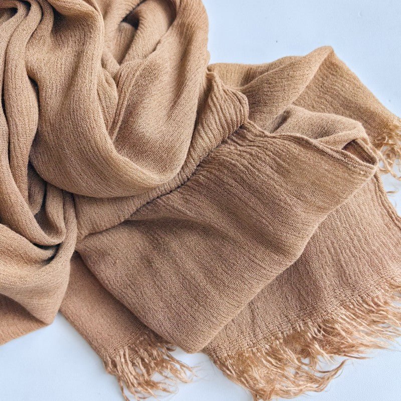 Cotton Tassel Hijab | Crepe Tassel Hijab (MH086) - Image 4