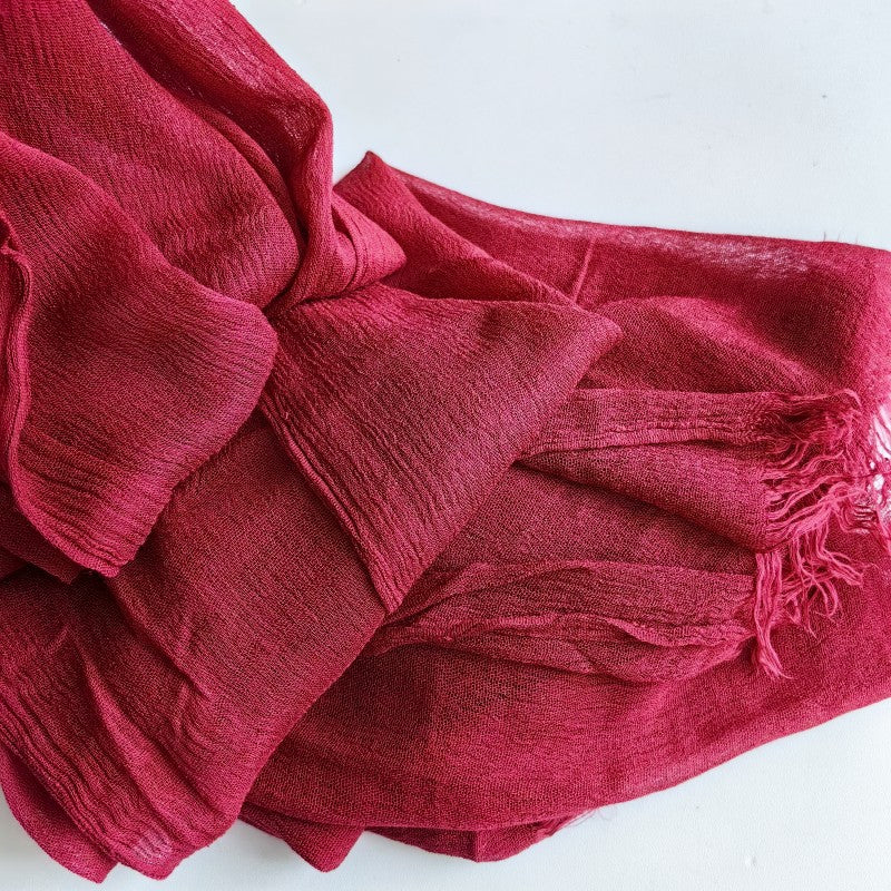 Cotton Tassel Hijab | Crepe Tassel Hijab (MH086) - Image 44