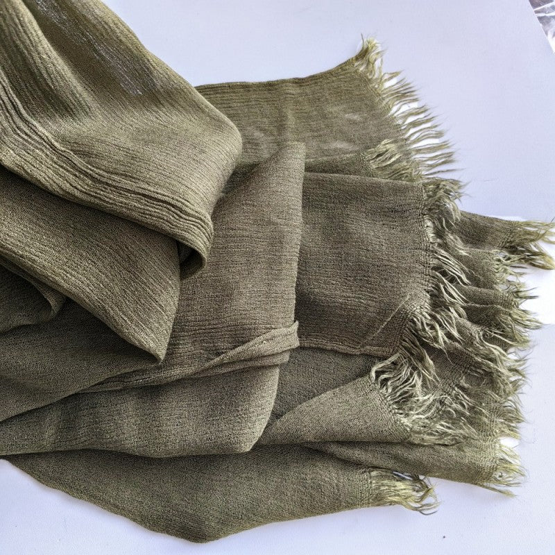 Cotton Tassel Hijab | Crepe Tassel Hijab (MH086) - Image 45