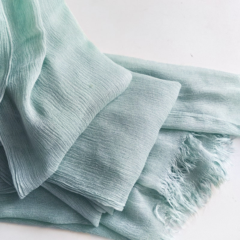 Cotton Tassel Hijab | Crepe Tassel Hijab (MH086) - Image 46