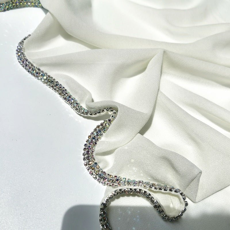 Diamond Trimmed Chiffon Hijab(MH087) - Image 16