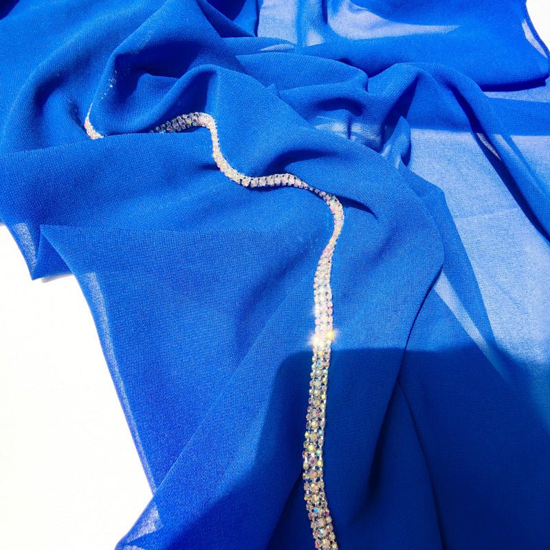 Diamond Trimmed Chiffon Hijab(MH087) - Image 19