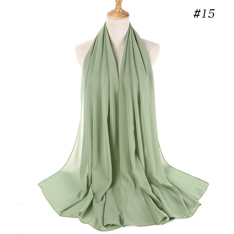 MH089 Pearl Chiffon Bubble Hijab - Image 23