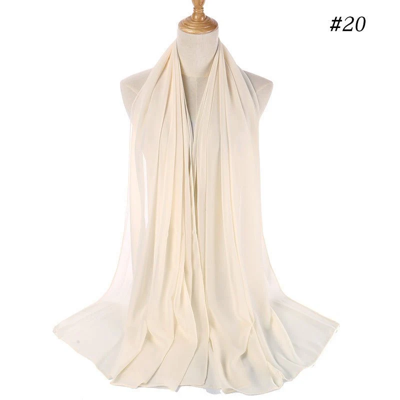 MH089 Pearl Chiffon Bubble Hijab - Image 28