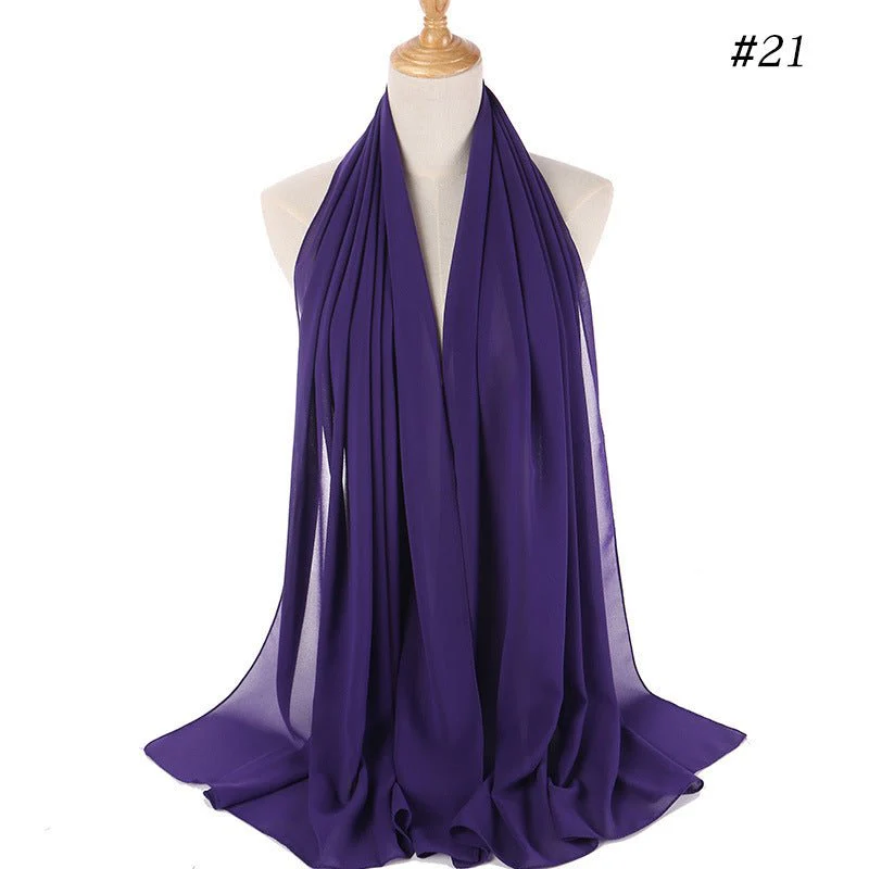 MH089 Pearl Chiffon Bubble Hijab - Image 29