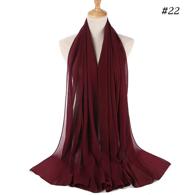 MH089 Pearl Chiffon Bubble Hijab - Image 30