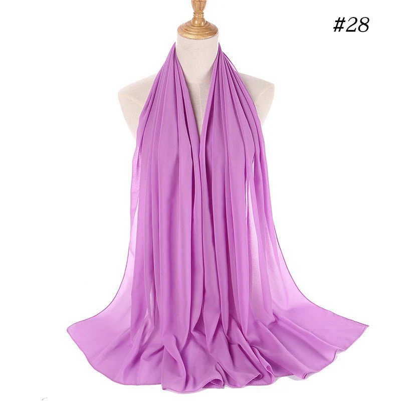 MH089 Pearl Chiffon Bubble Hijab - Image 36