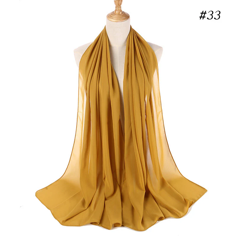 MH089 Pearl Chiffon Bubble Hijab - Image 41