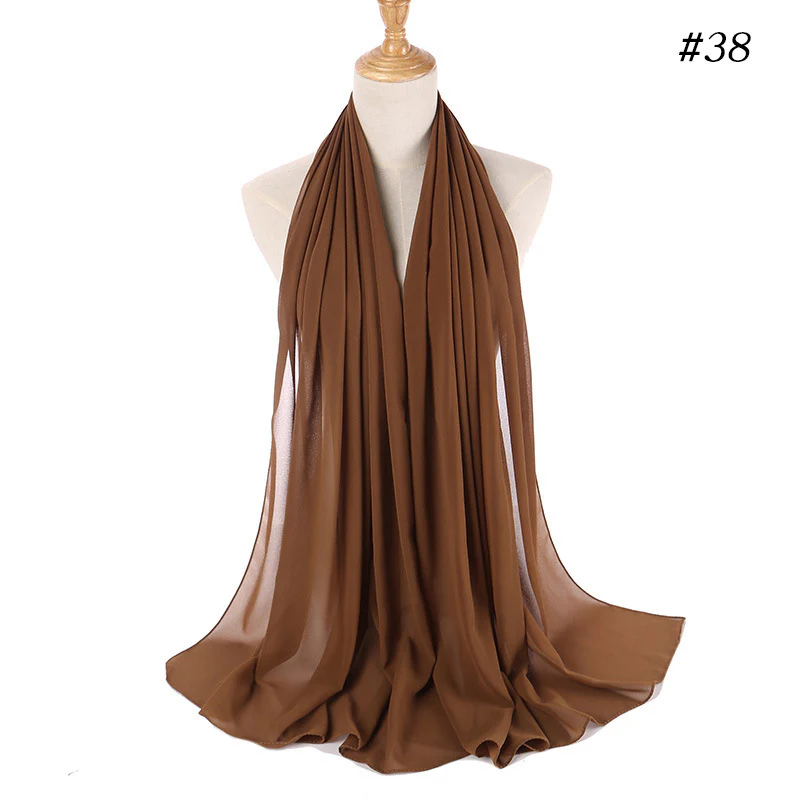MH089 Pearl Chiffon Bubble Hijab - Image 46