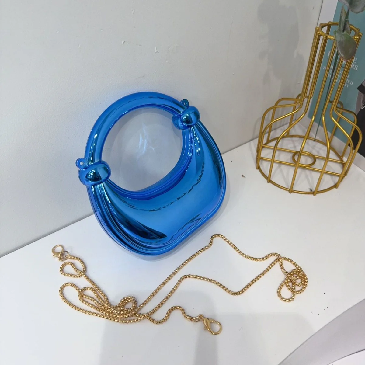 Mini Acrylic Crescent Bag Versatile Stylish Clutch Bag (MAC336) - Image 10