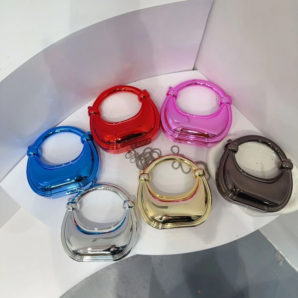 Mini Acrylic Crescent Bag Versatile Stylish Clutch Bag (MAC336) - Image 2