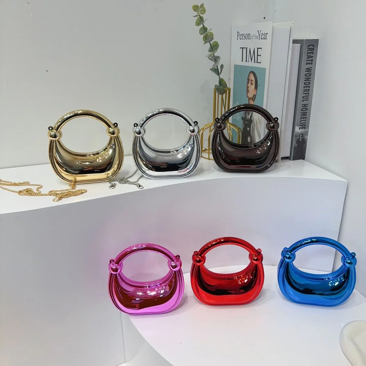 Mini Acrylic Crescent Bag Versatile Stylish Clutch Bag (MAC336) - Image 3