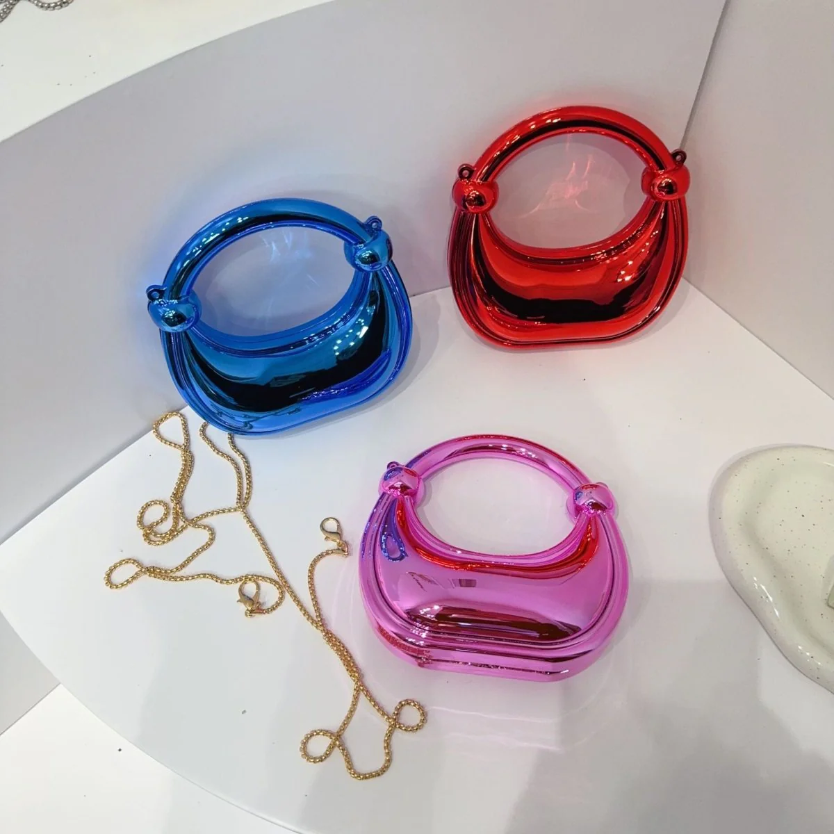 Mini Acrylic Crescent Bag Versatile Stylish Clutch Bag (MAC336) - Image 4