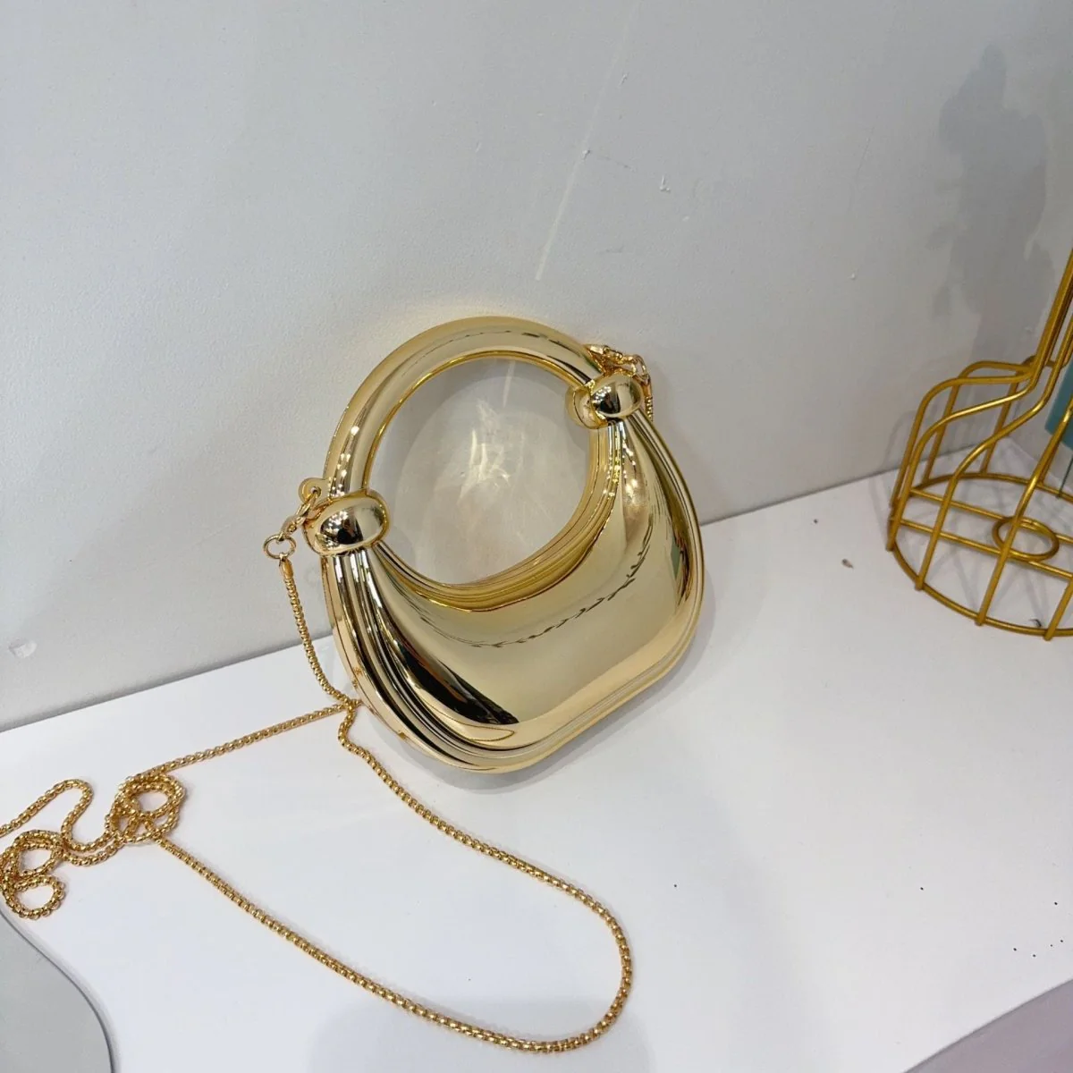 Mini Acrylic Crescent Bag Versatile Stylish Clutch Bag (MAC336) - Image 6