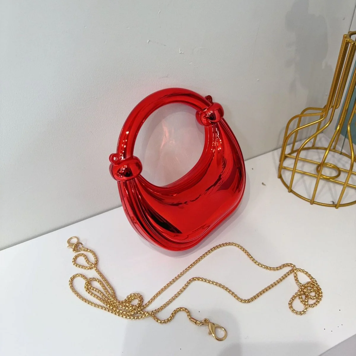 Mini Acrylic Crescent Bag Versatile Stylish Clutch Bag (MAC336) - Image 8