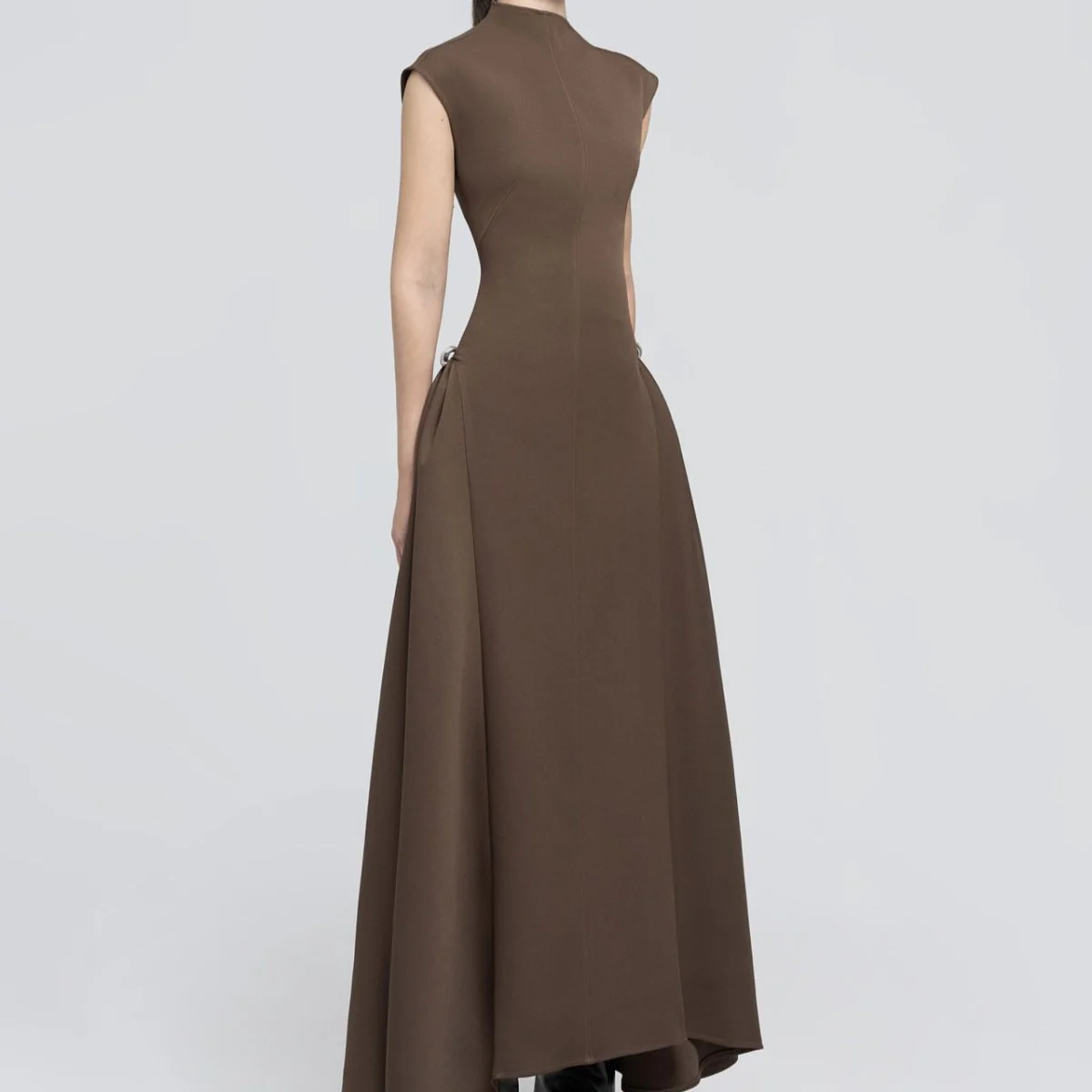 Minimalist Sleeveless Fitted Maxi Dress (MS382) - Image 10