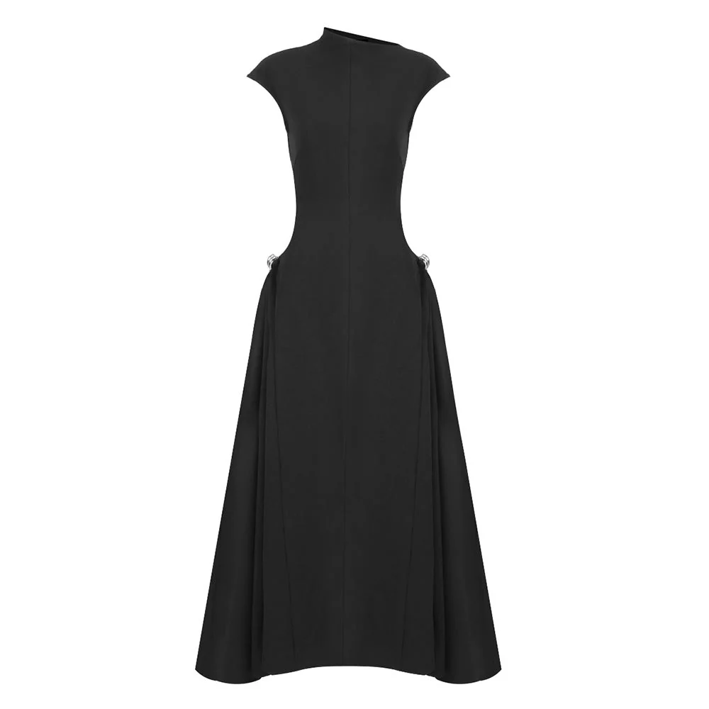 Minimalist Sleeveless Fitted Maxi Dress (MS382) - Image 13