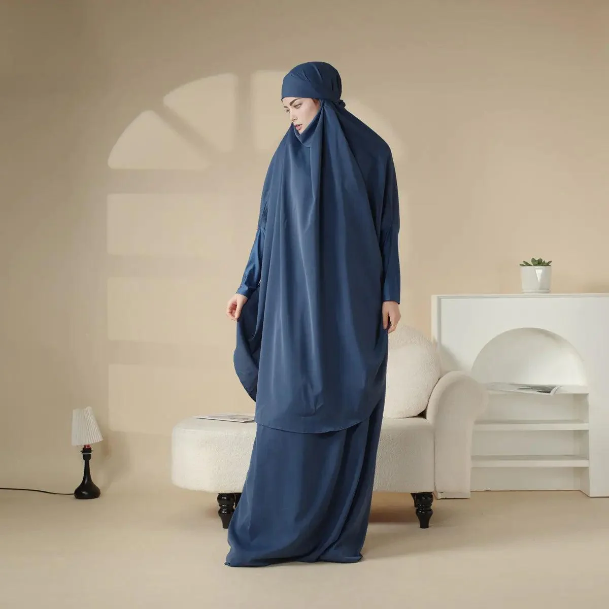 MJ003 Nida 2-Piece Set Jilbab with Modal Cuff - Image 10