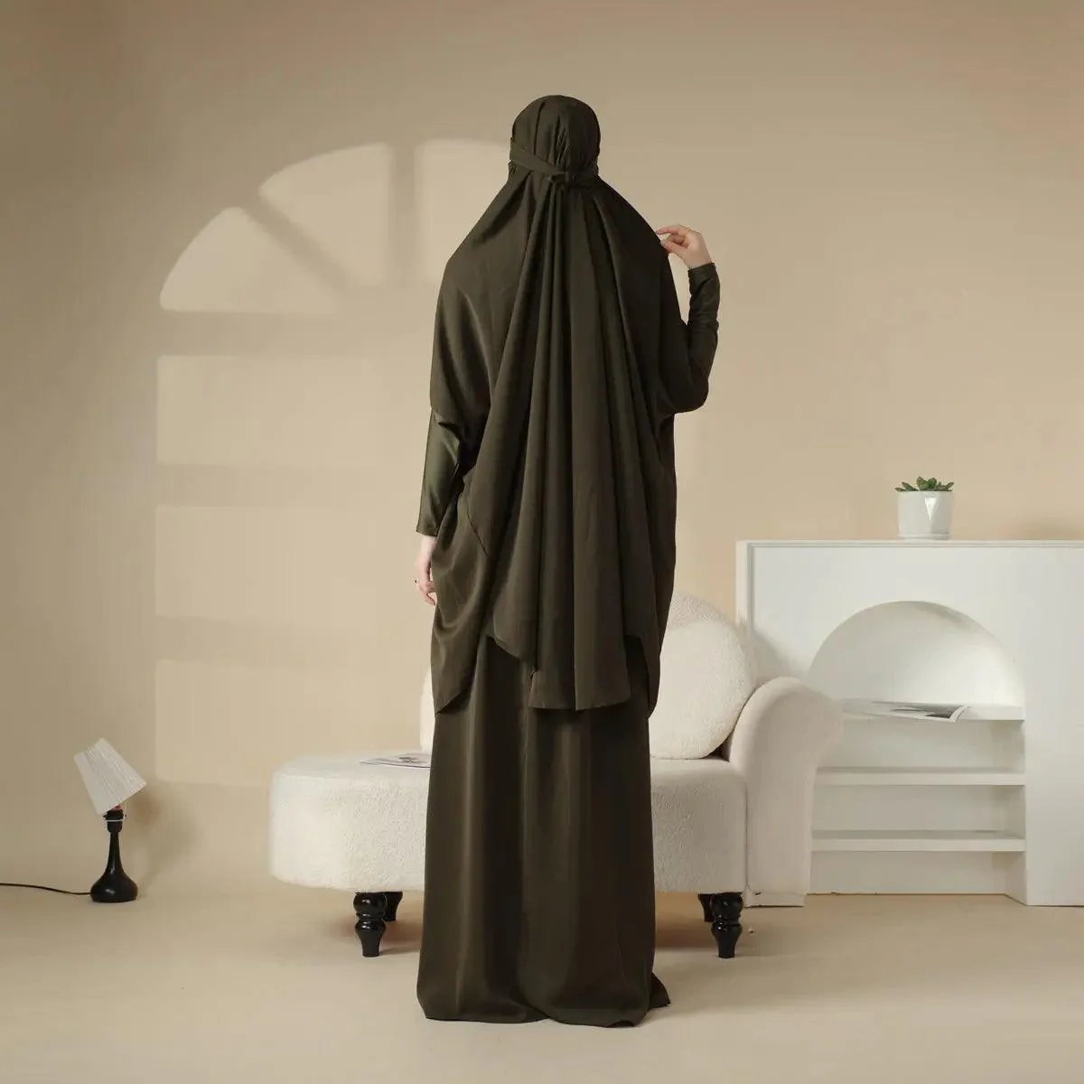 MJ003 Nida 2-Piece Set Jilbab with Modal Cuff - Image 13