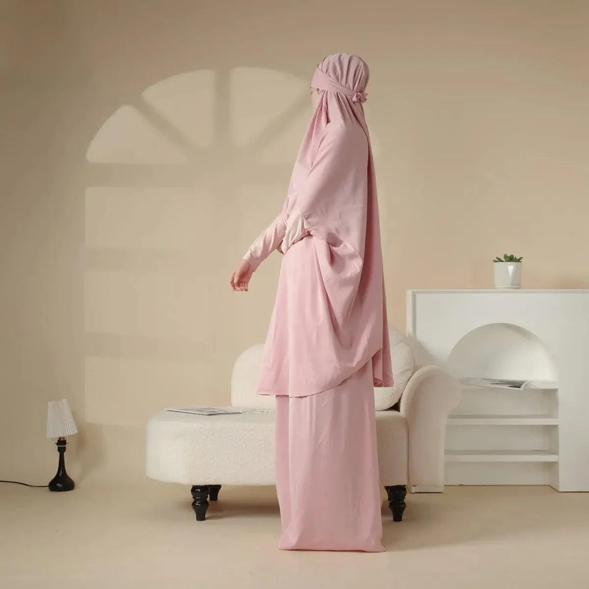 MJ003 Nida 2-Piece Set Jilbab with Modal Cuff - Image 14