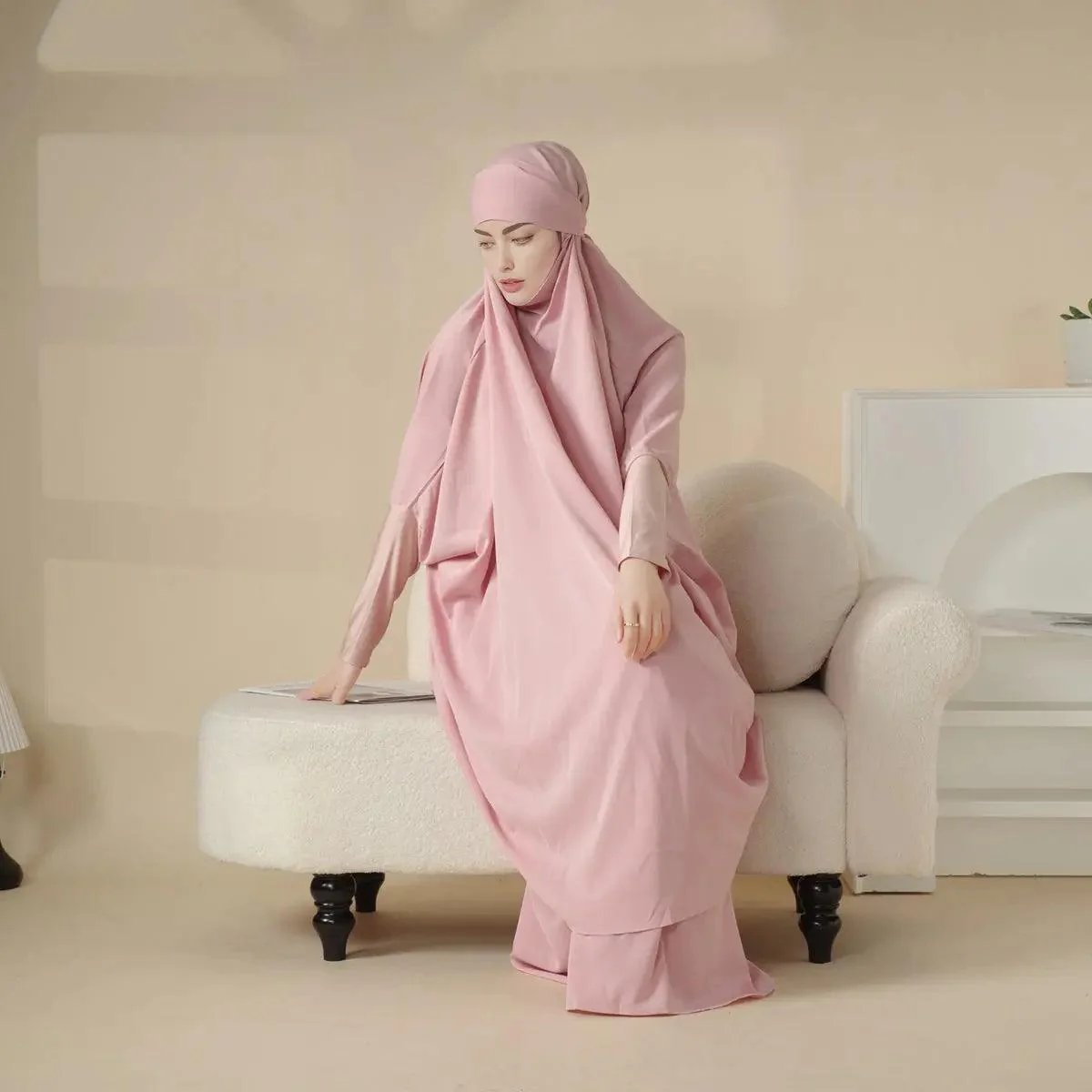 MJ003 Nida 2-Piece Set Jilbab with Modal Cuff - Image 15