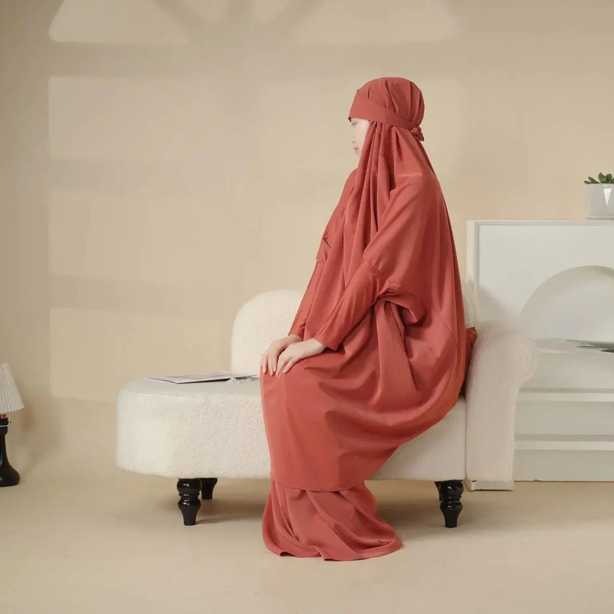 MJ003 Nida 2-Piece Set Jilbab with Modal Cuff - Image 17