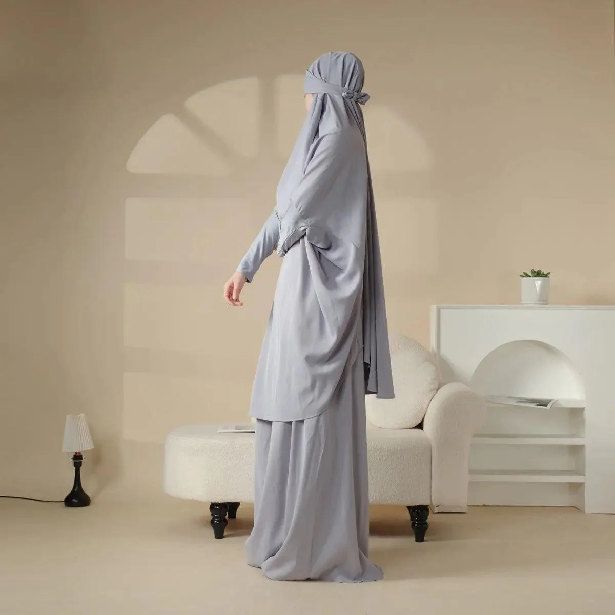 MJ003 Nida 2-Piece Set Jilbab with Modal Cuff - Image 18