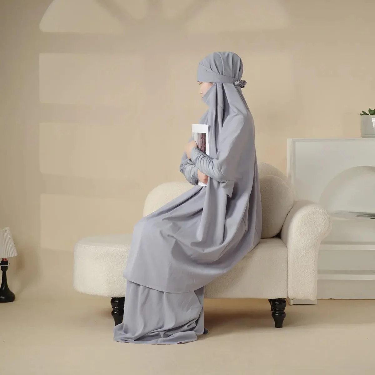 MJ003 Nida 2-Piece Set Jilbab with Modal Cuff - Image 19