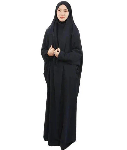 Viscose Niqab Attached 1-Piece Plain Jilbab (MJ005) - Image 6
