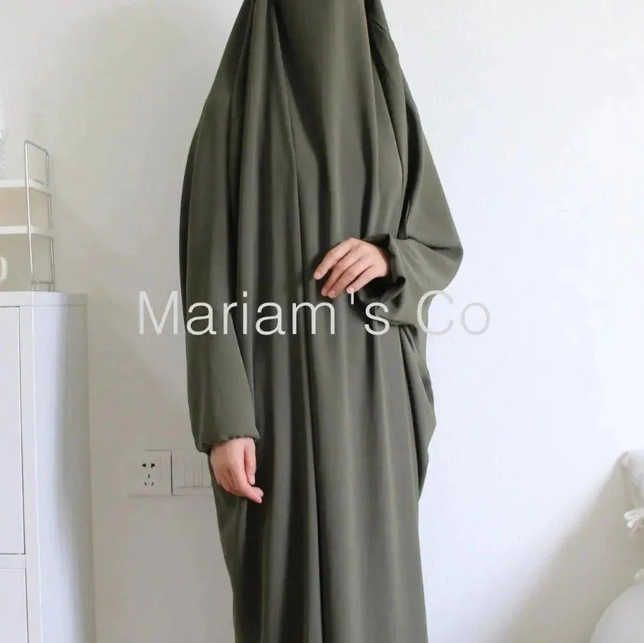 MJ0055 Viscose Niqab Attached 1-Piece Jilbab - Image 7