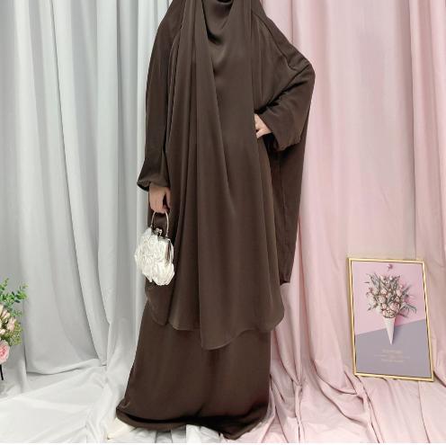 MJ008  Nida Fabric 2-Piece Set Jilbab - Image 5