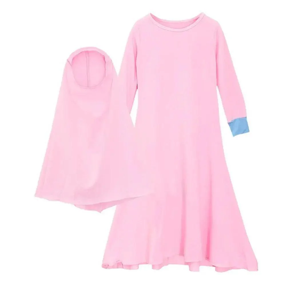 MJ012 Solid Two Colour Two Piece Kids Jlibab - Image 10