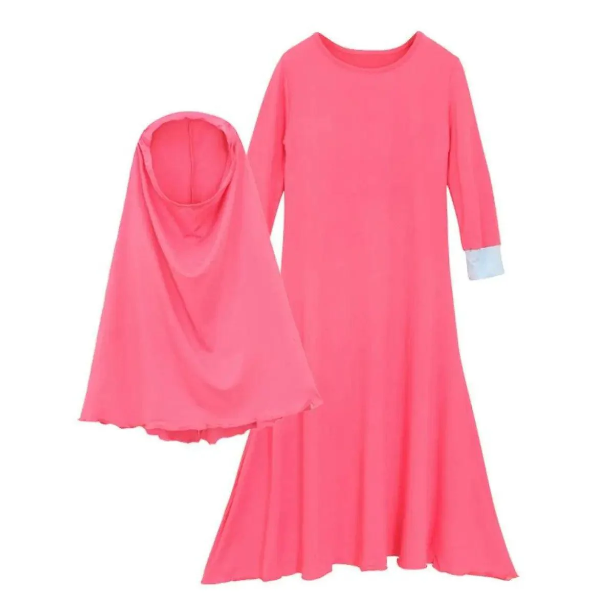 MJ012 Solid Two Colour Two Piece Kids Jlibab - Image 3