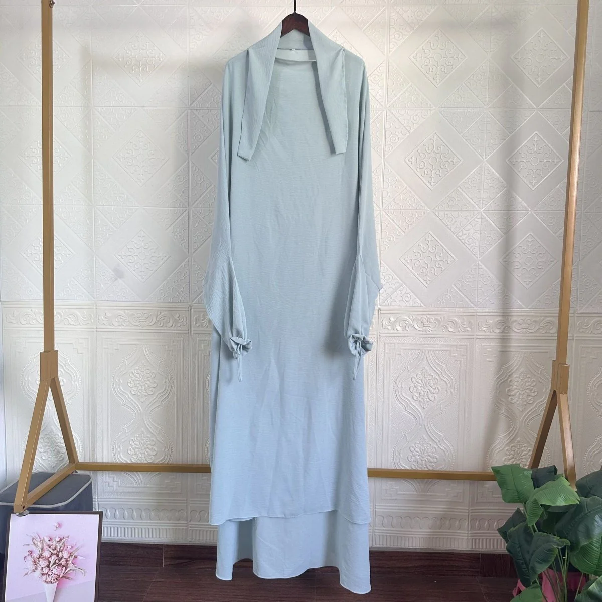 Solid Color Jilbab with Pockets (MJ016) - Image 3