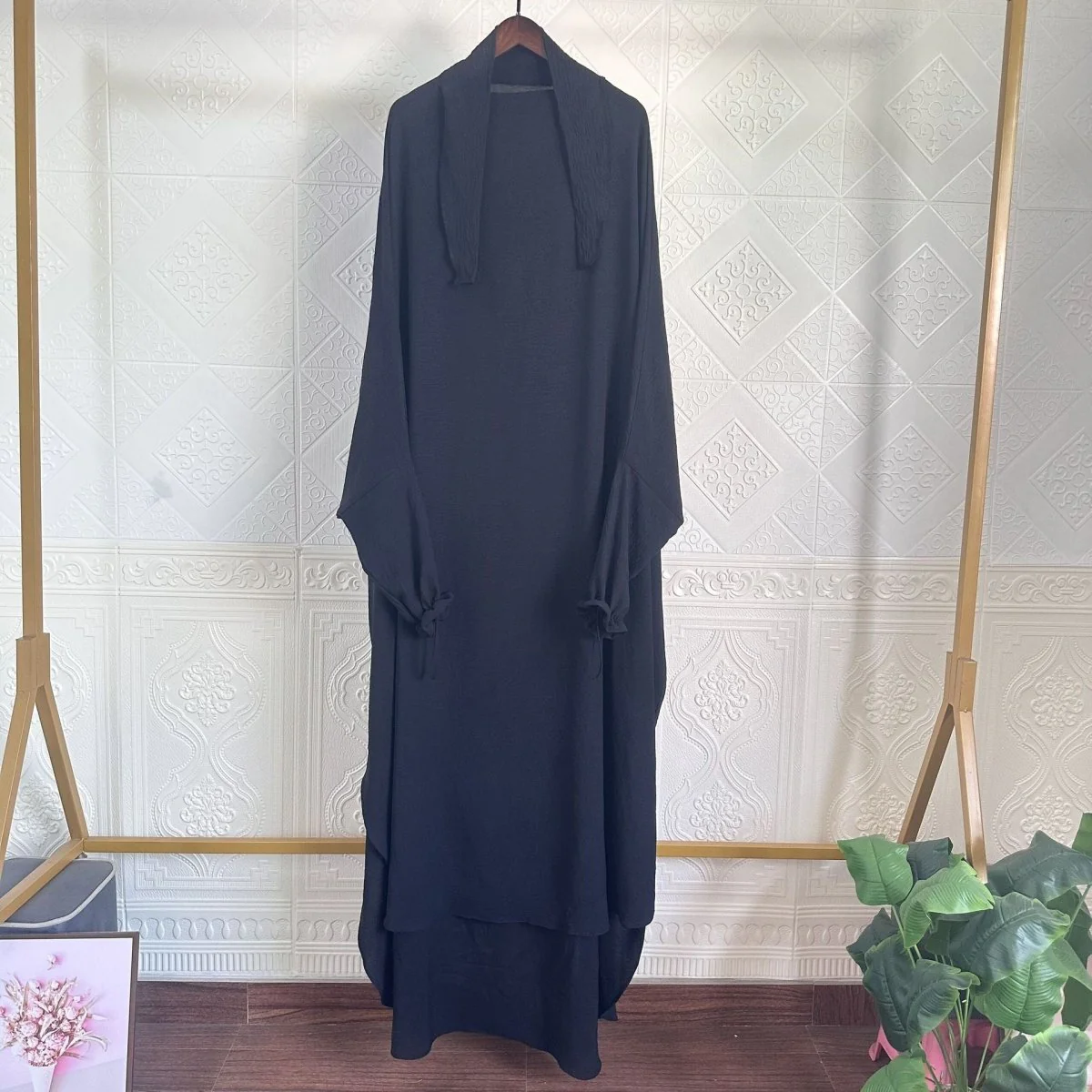 Solid Color Jilbab with Pockets (MJ016) - Image 4