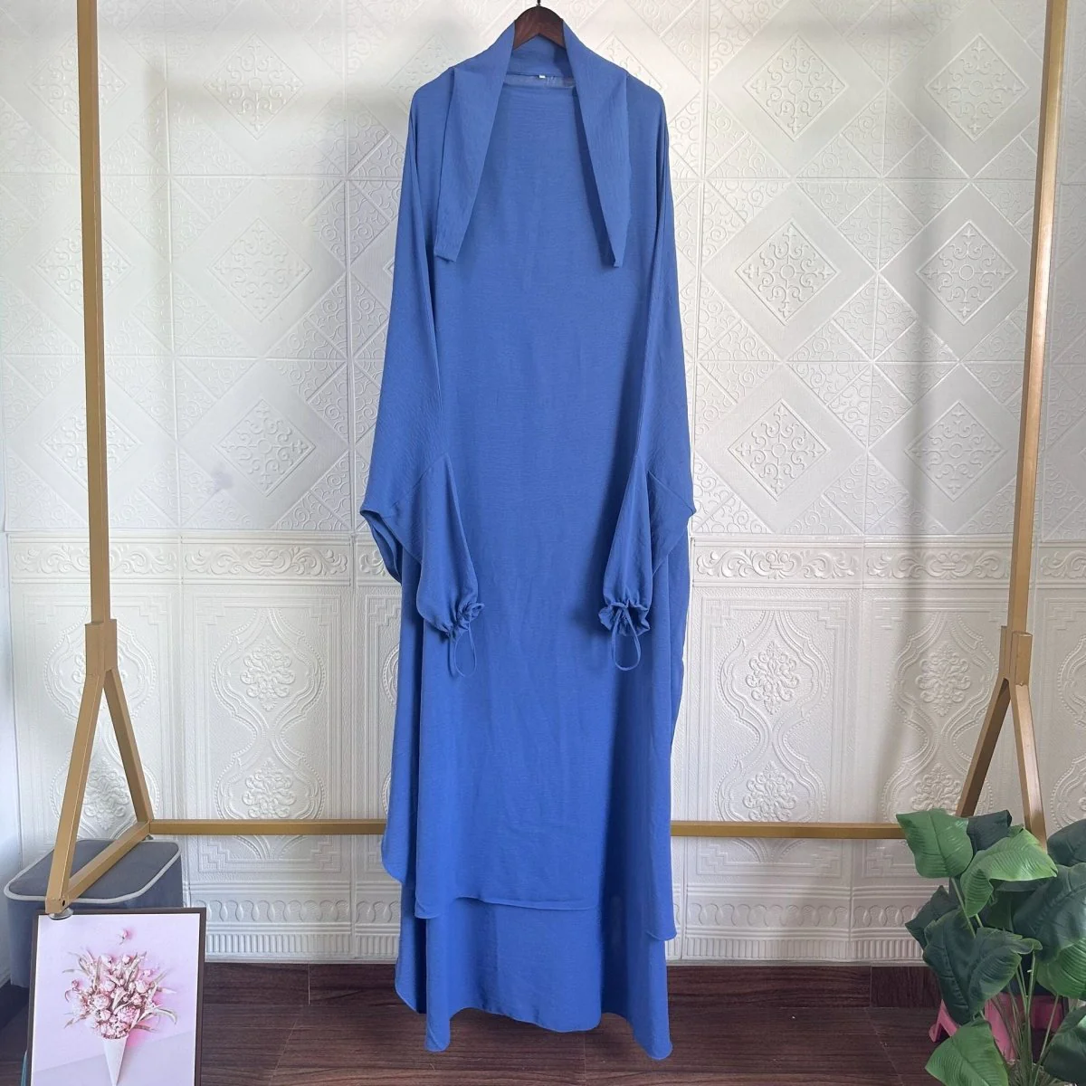 Solid Color Jilbab with Pockets (MJ016) - Image 5