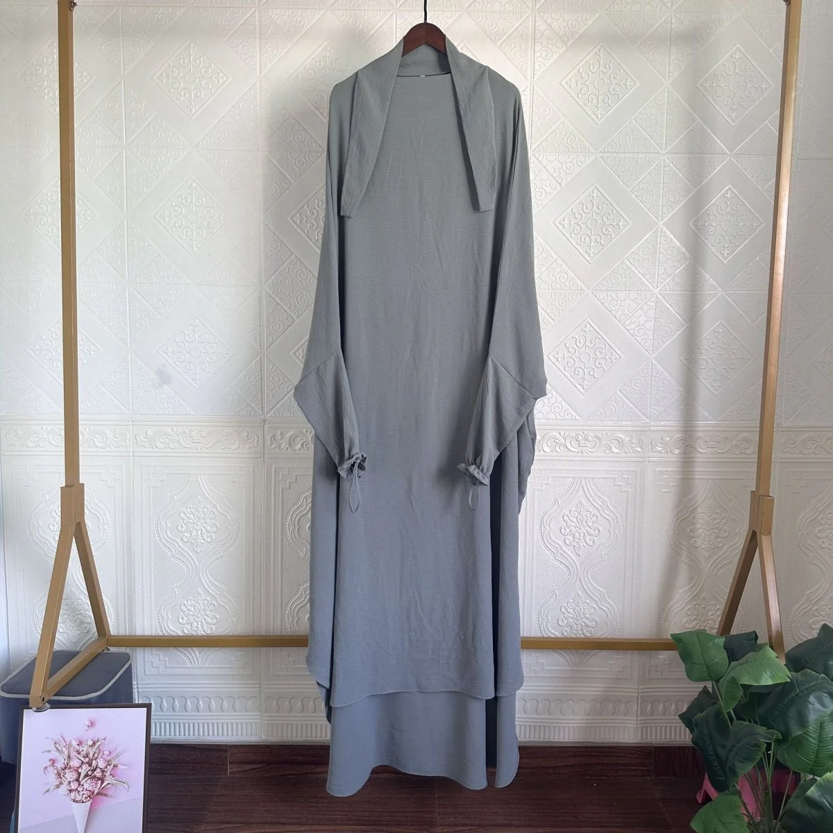 Solid Color Jilbab with Pockets (MJ016) - Image 8